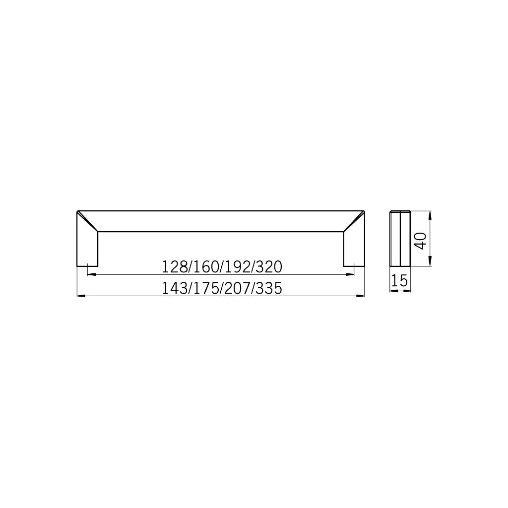 Furniture handle 1585
