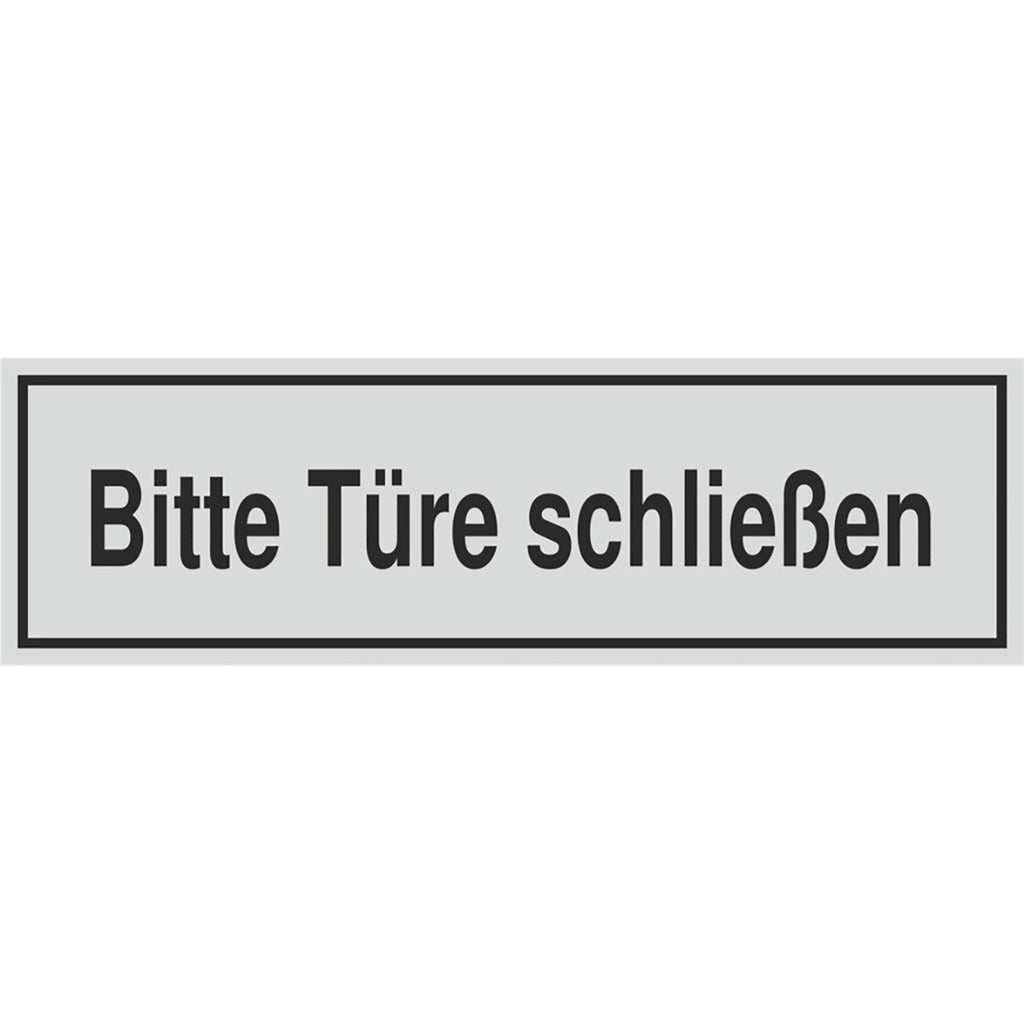 Schild - Bitte Türe schließen