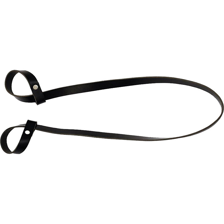 Leather steering strap flat