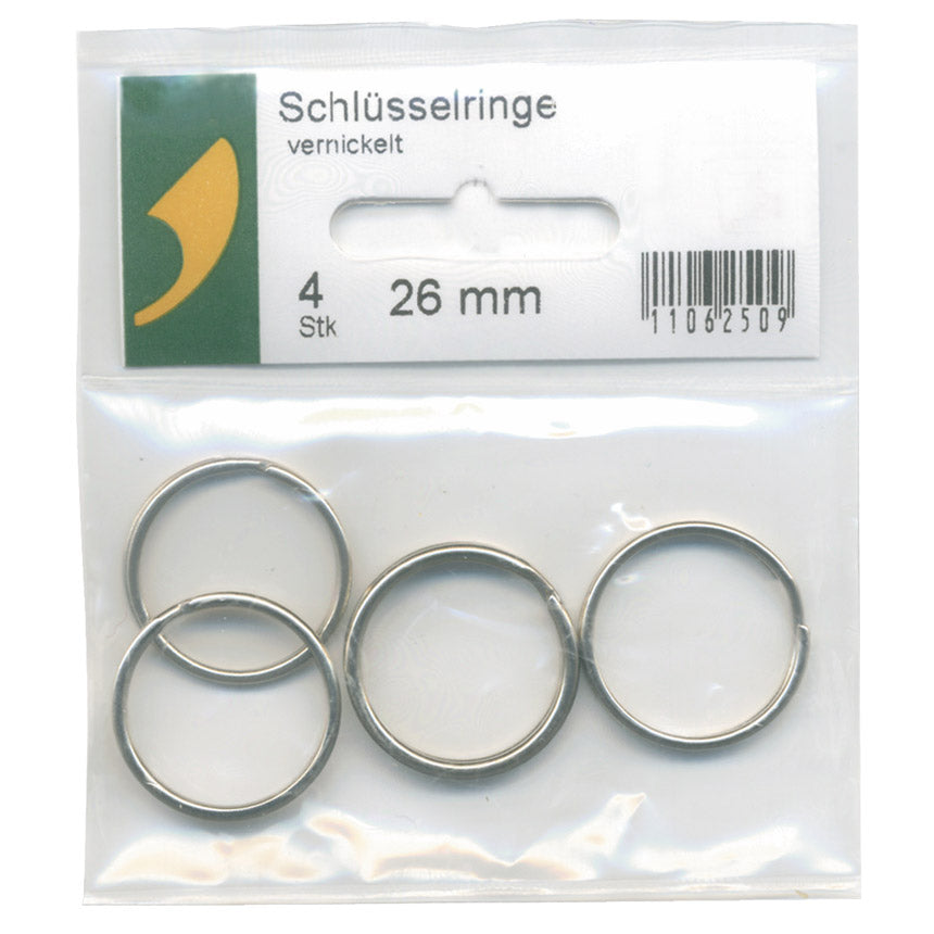 SBV-Schlüsselringe vernickelt