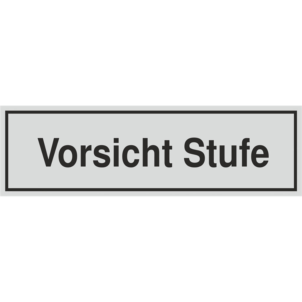 Schild - Vorsicht Stufe
