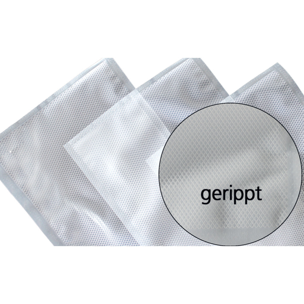 Vakuumbeutel mit gerippter Struktur