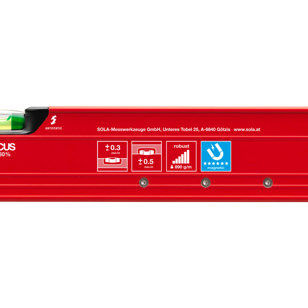 Magnetic spirit level REDM