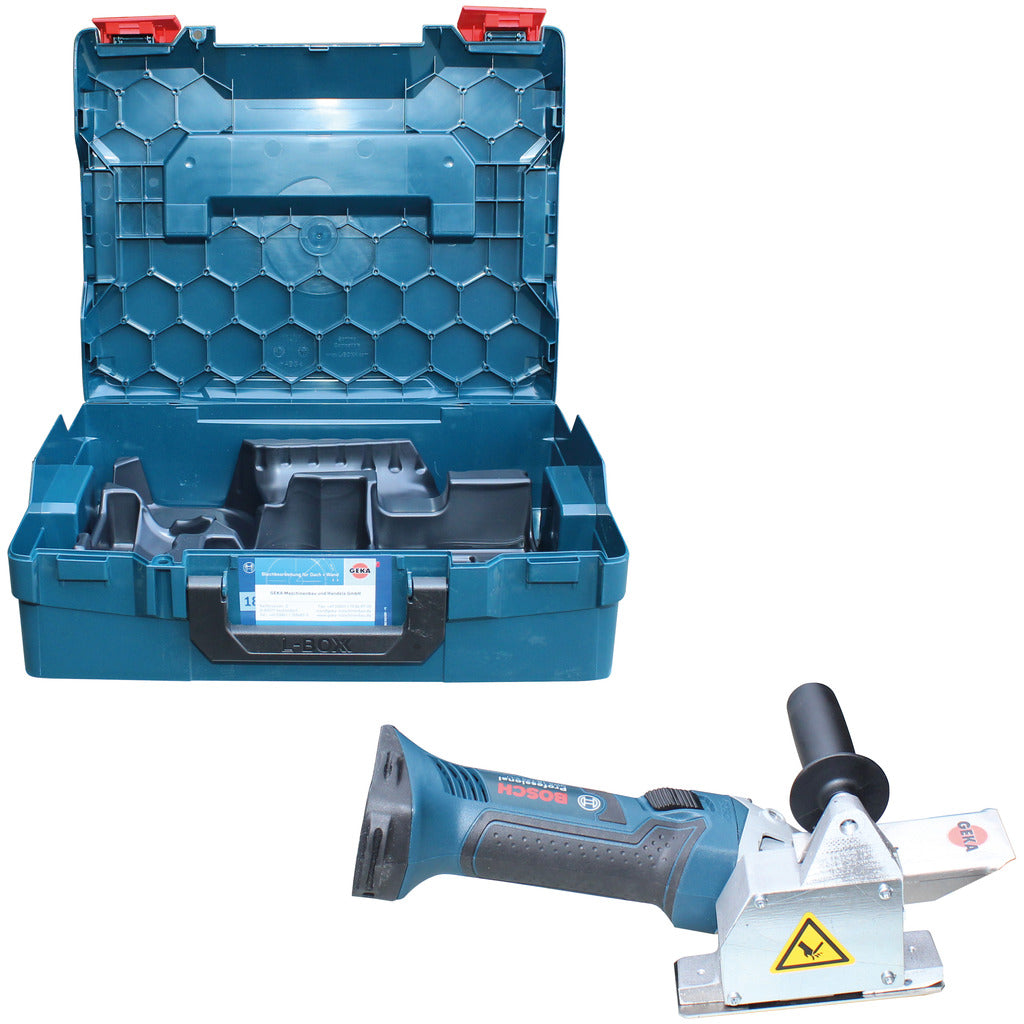 Fresatrice per grondaie a batteria