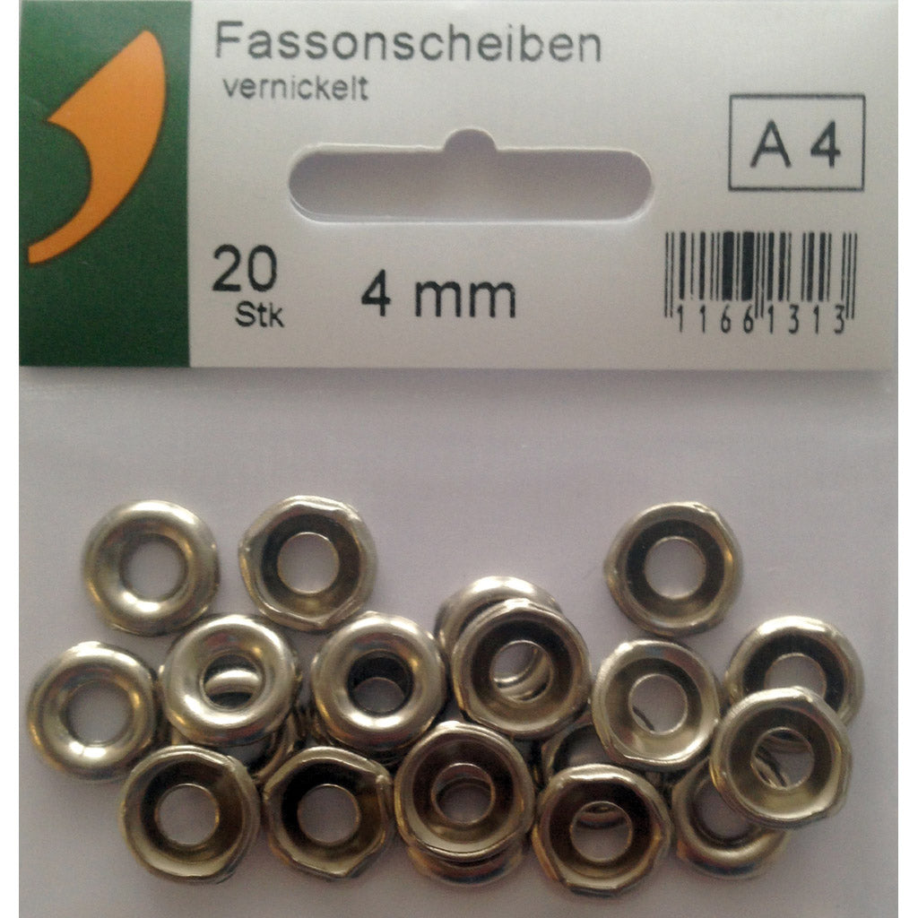 SBV-Fassonscheiben vernickelt