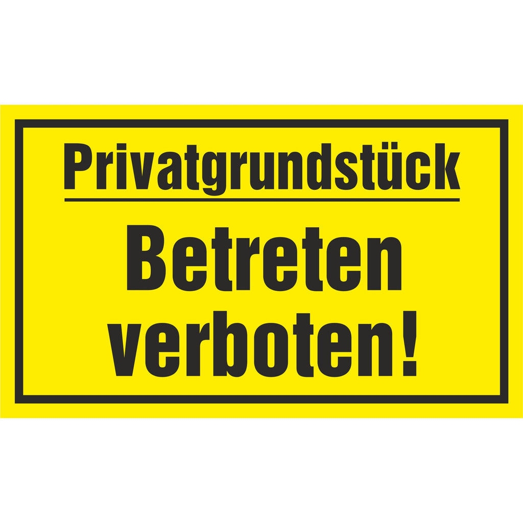 Cartello - Proprietà privata, vietato l'ingresso!