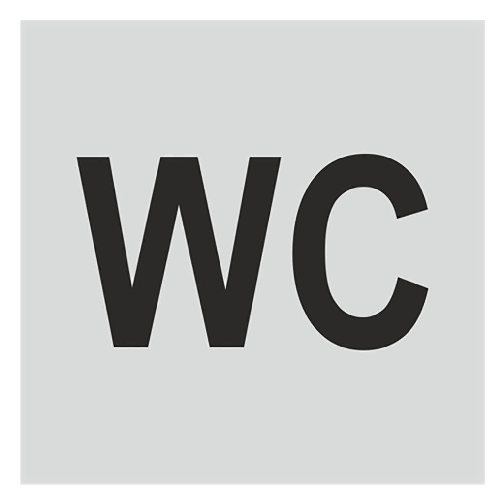 Türschild - WC