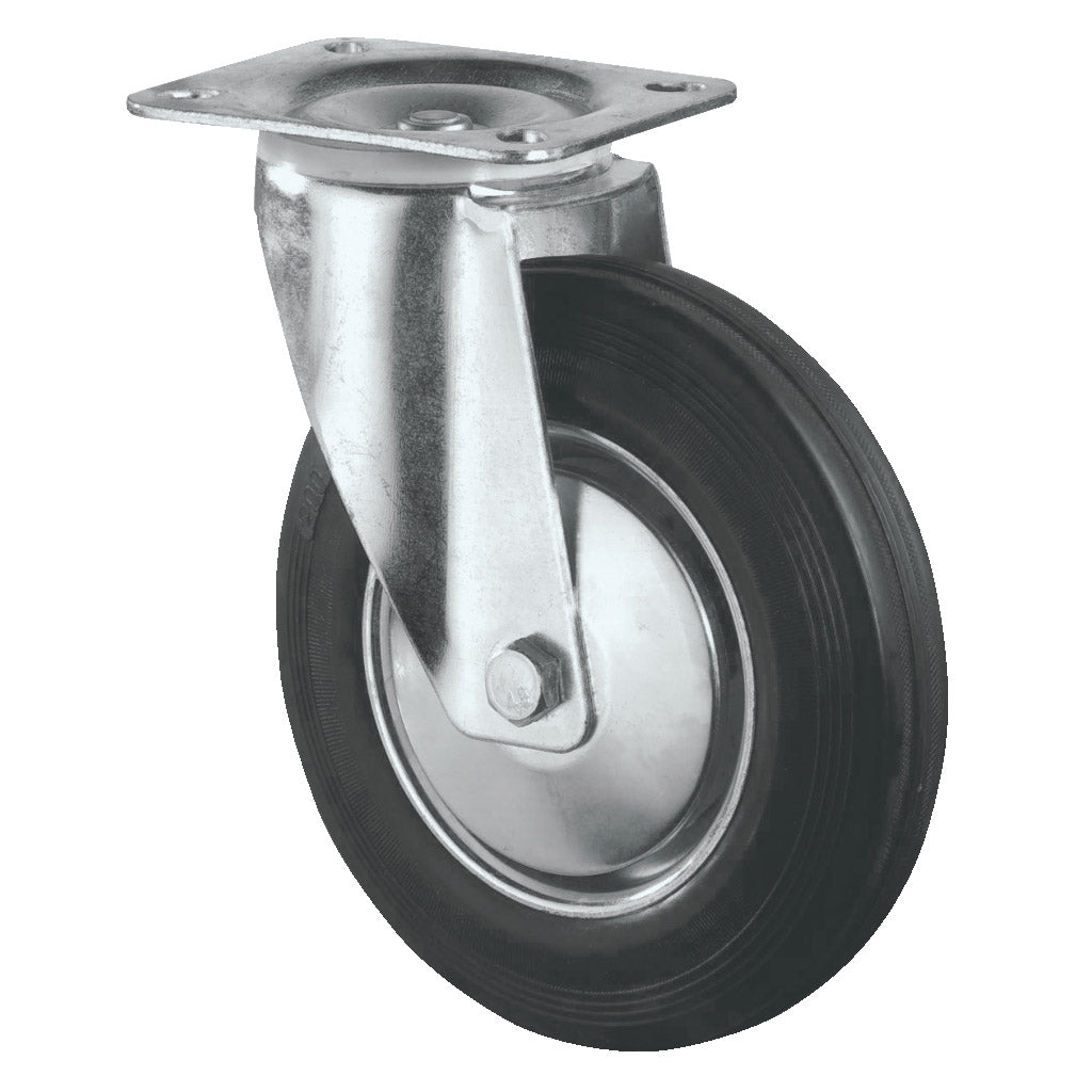 Swivel caster / transport caster, galvanized