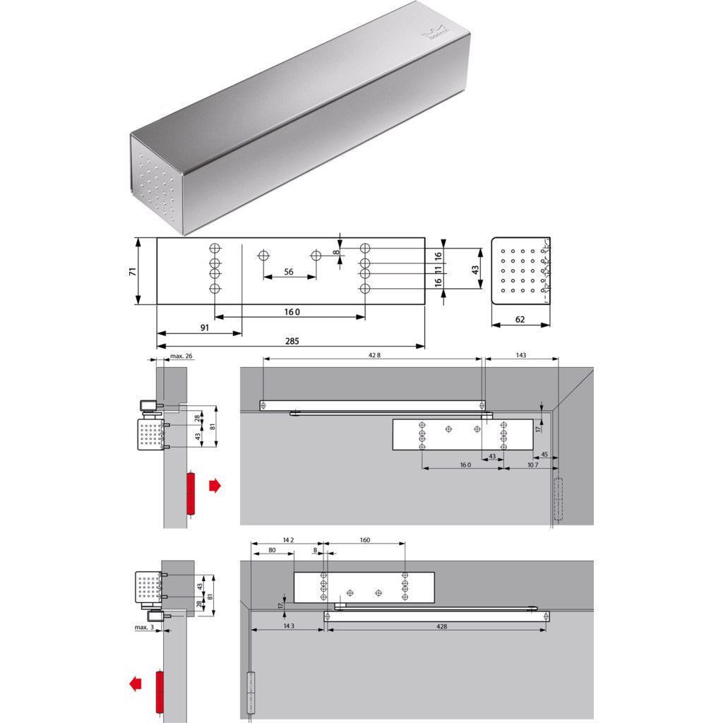 Door closer TS93-G