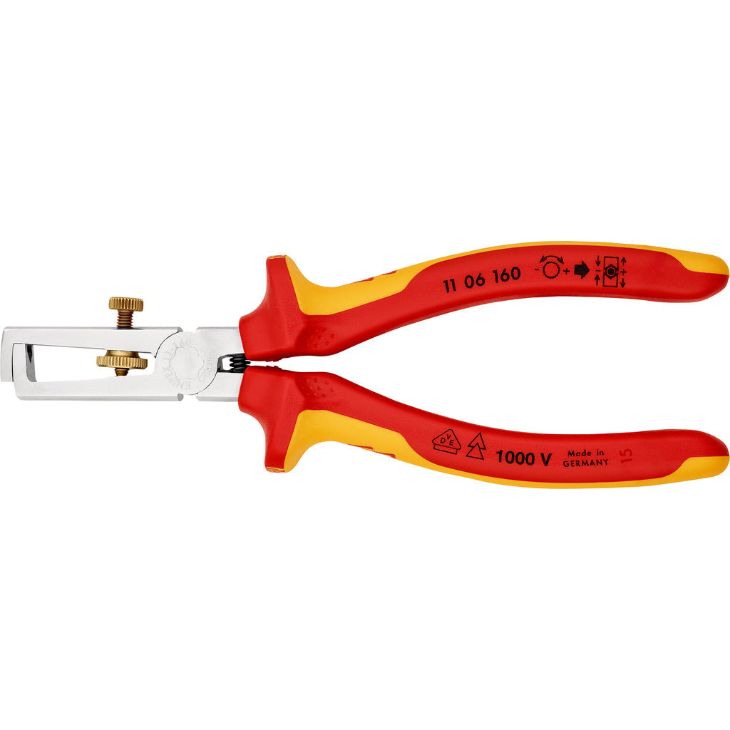 Knipex VDE Abisolierzange mit Öffnungsfeder, universal