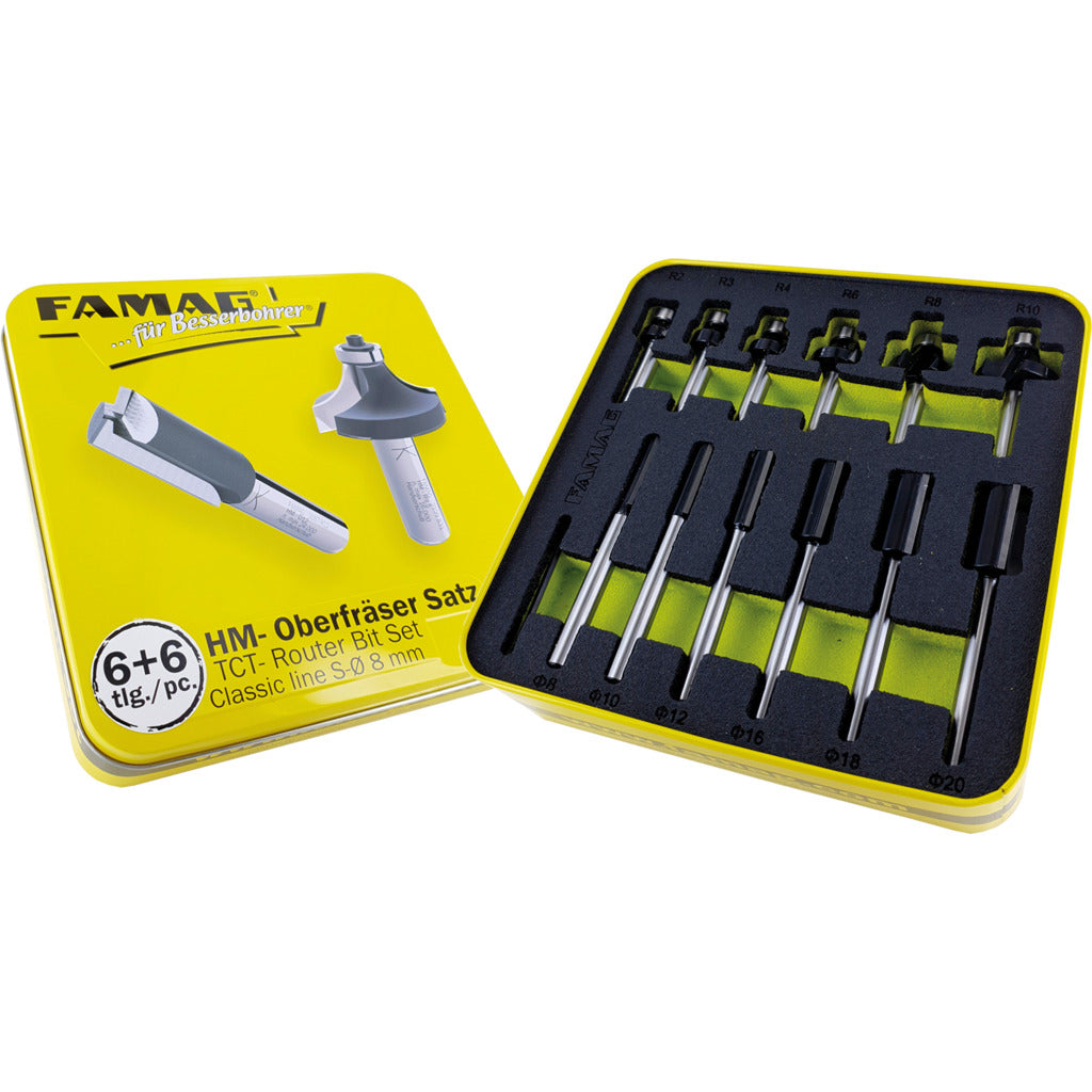 HM router bit set 6+6 / Classic line