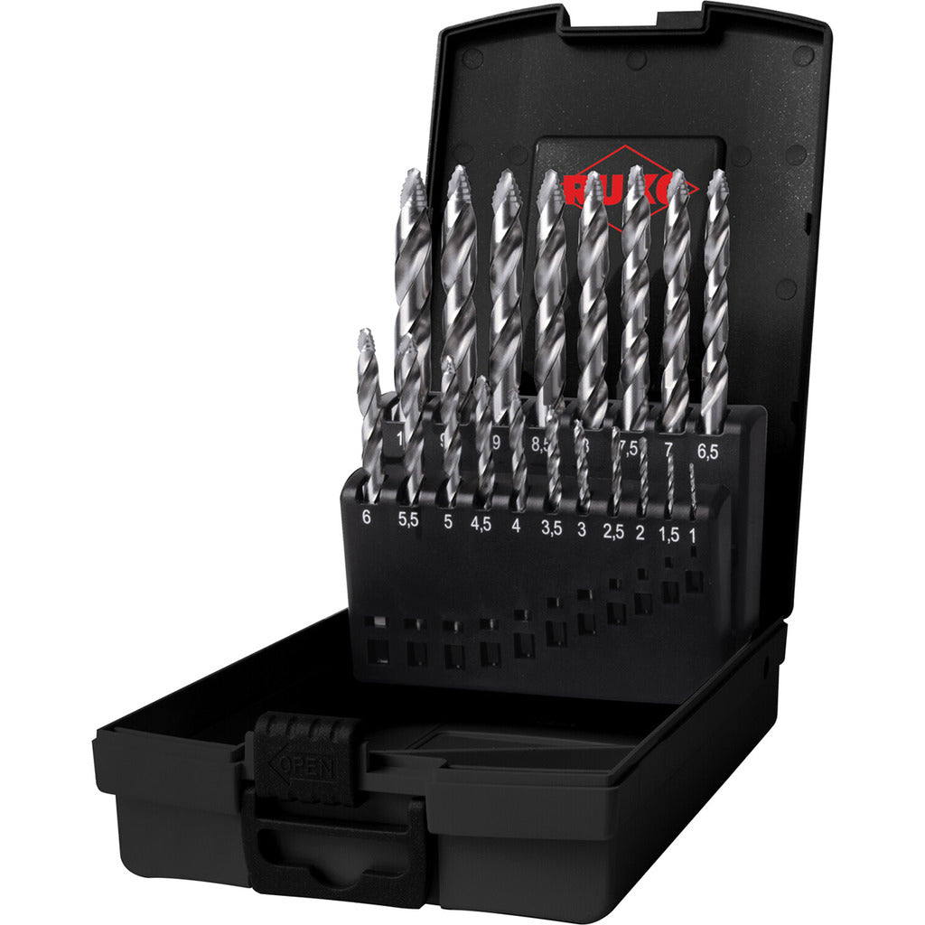 Set di punte elicoidali HSS-G UC Flowstep Tip DIN338