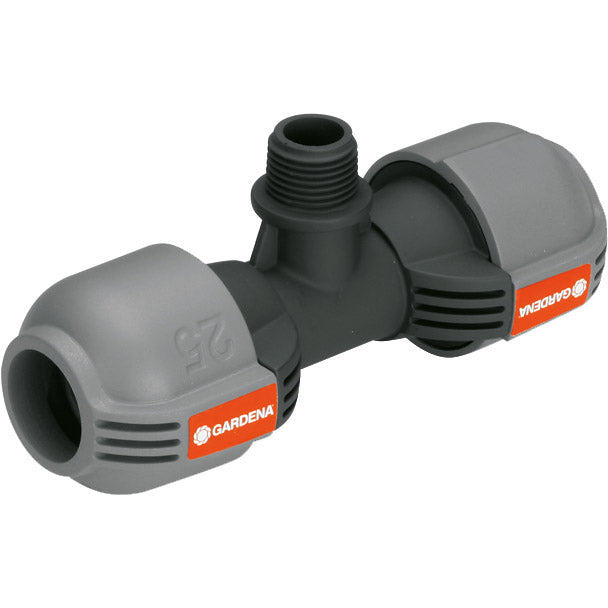 Raccordo a T 25 mm x filettatura maschio da 1/2"