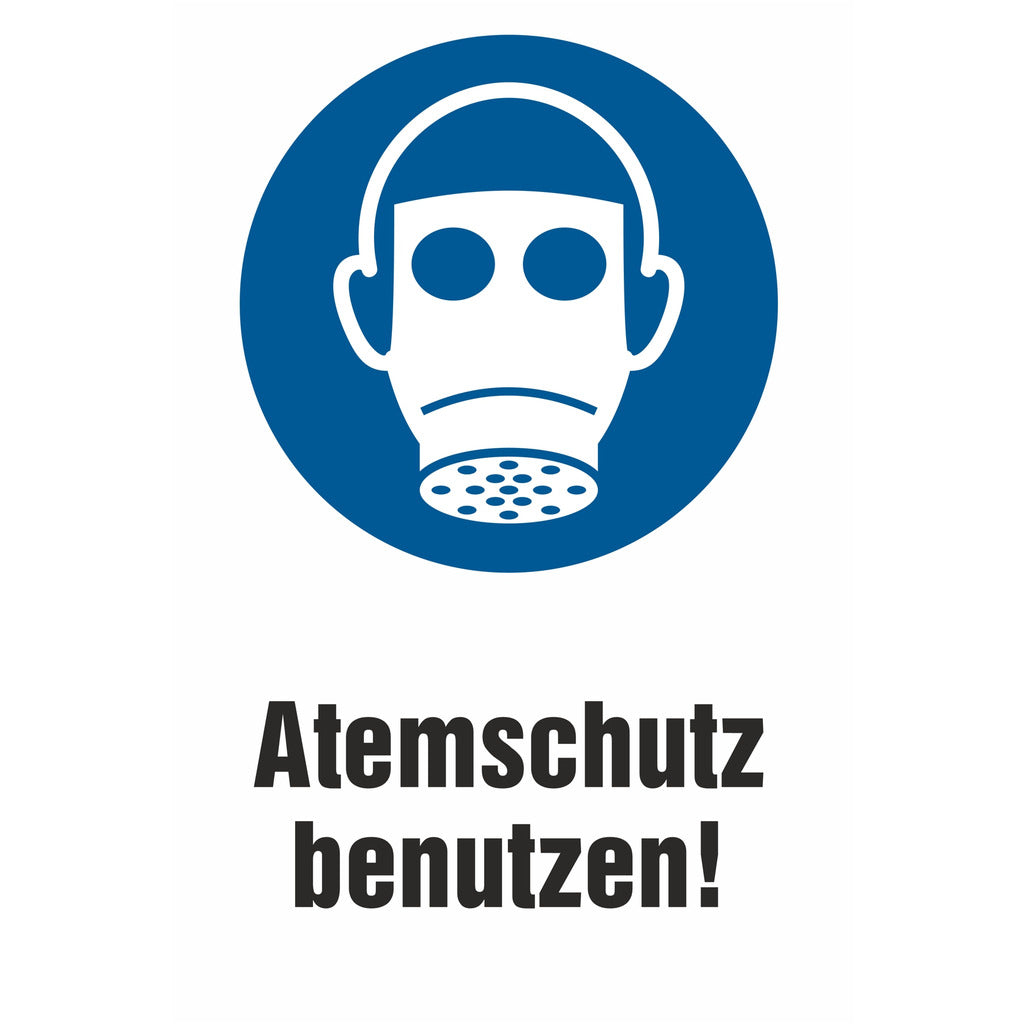 Gebotsschild - Atemschutz tragen