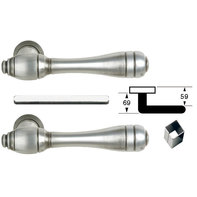 Coppia di maniglie serie DOLOMIT