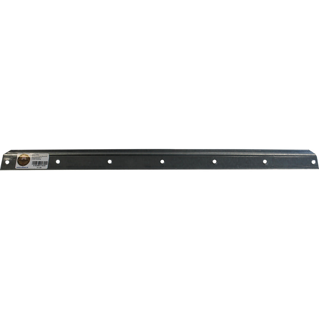 Steel replacement edge for aluminum snow shovel