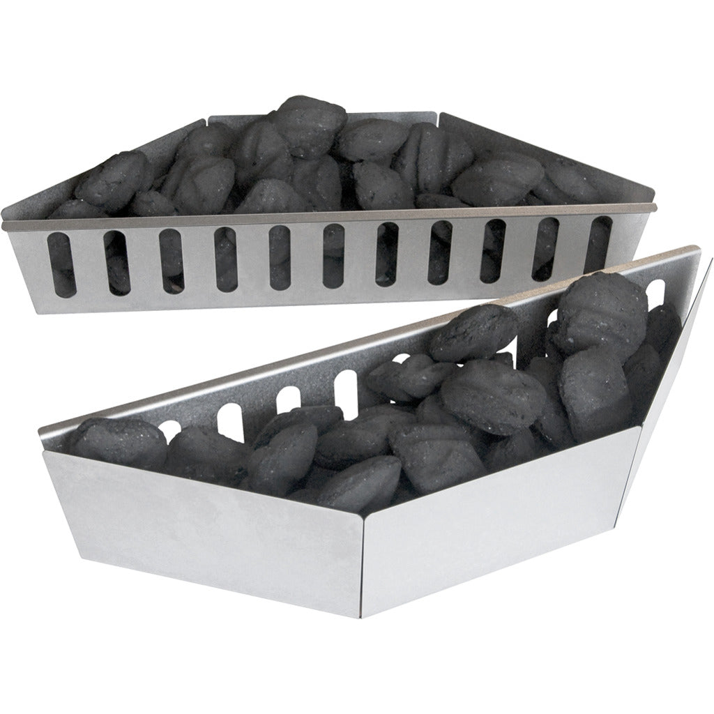 Set di 2 cestini per carbone