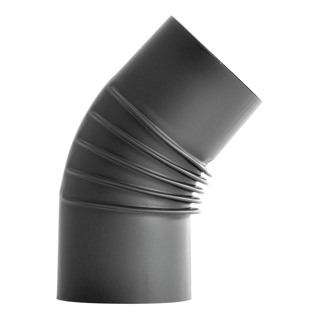 Curva canna fumaria Bertrams senza sportello di pulizia 45° rigida / PELLET senotherm®