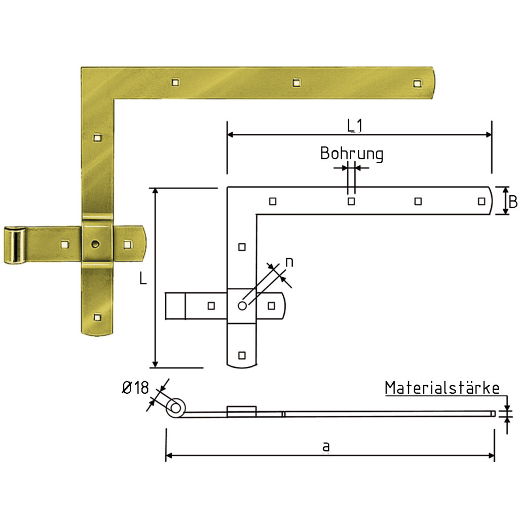 Gate angle band
