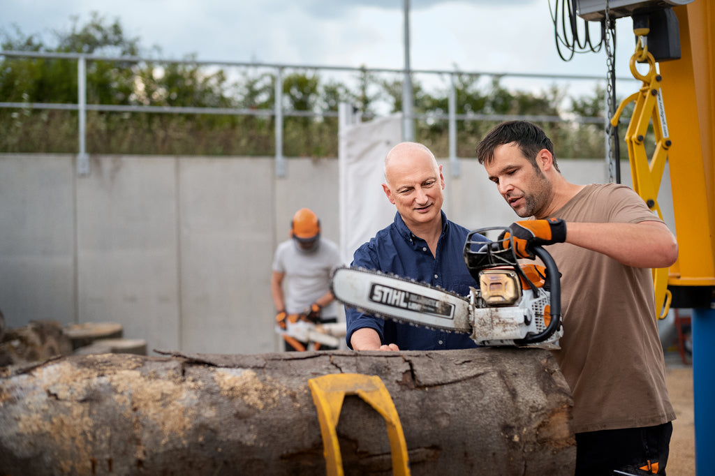 Stihl petrol chainsaw MS 500i with electronically controlled injection