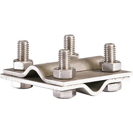 Kreuzklemme Edelstahl V4A / schwere Ausführung