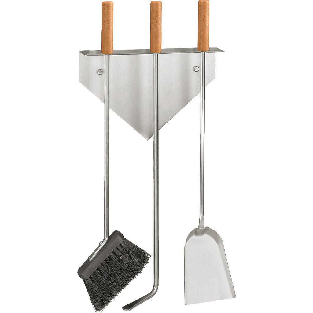 Wall fireplace tools 3-piece