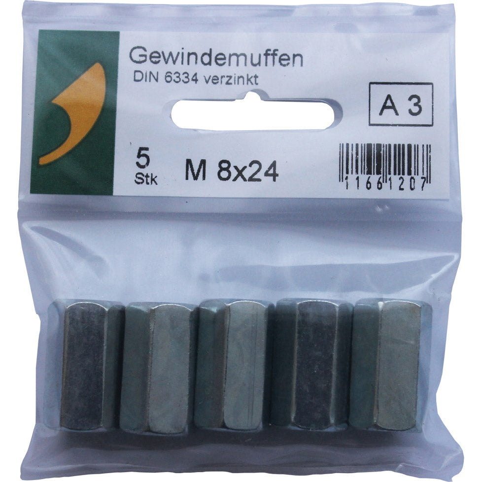 SBV-Gewindemuffen verzinkt
