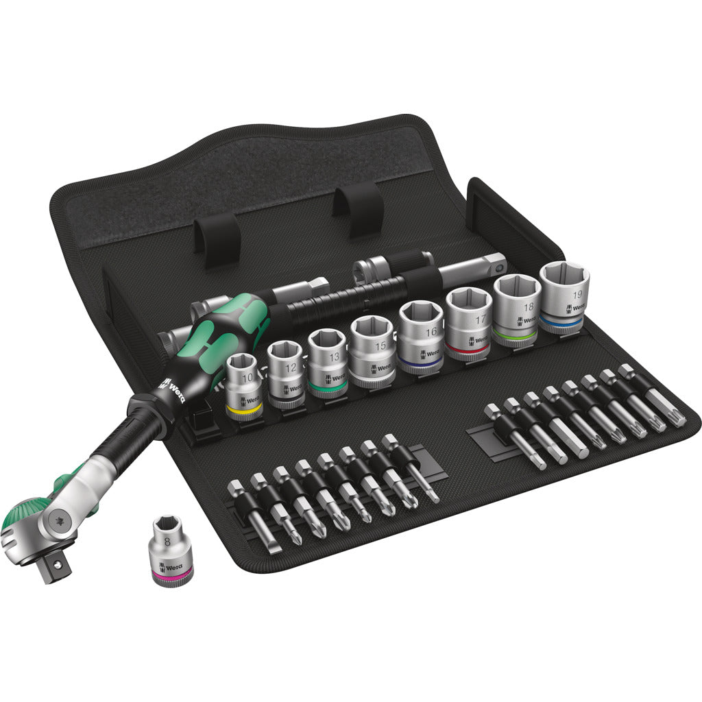 Zyklop Speed-Knarrensatz 8100 SB 6 / 29-teilig / 3/8", metrisch