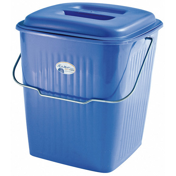 Square lidded bucket 12L