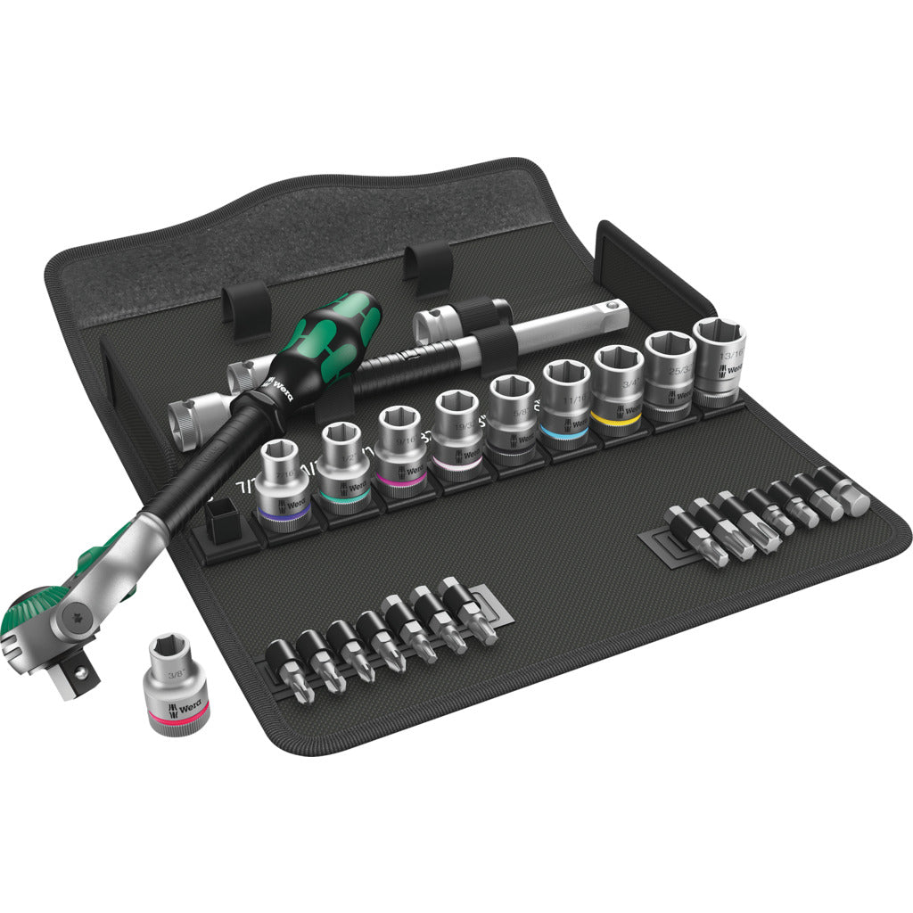 Set di cricchetti Zyklop Speed 8100 SC 9 / 28 pezzi / 1/2", pollici