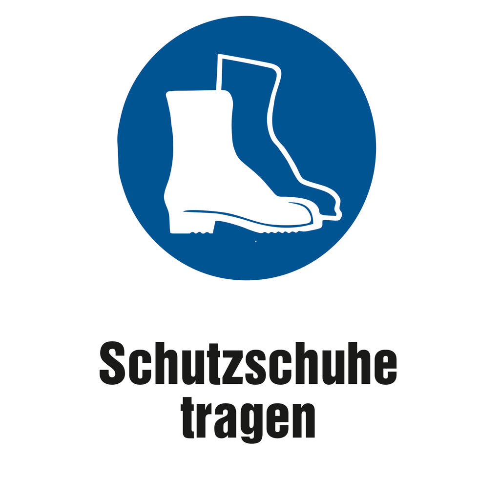 Segnale di obbligo - Indossare scarpe antinfortunistiche