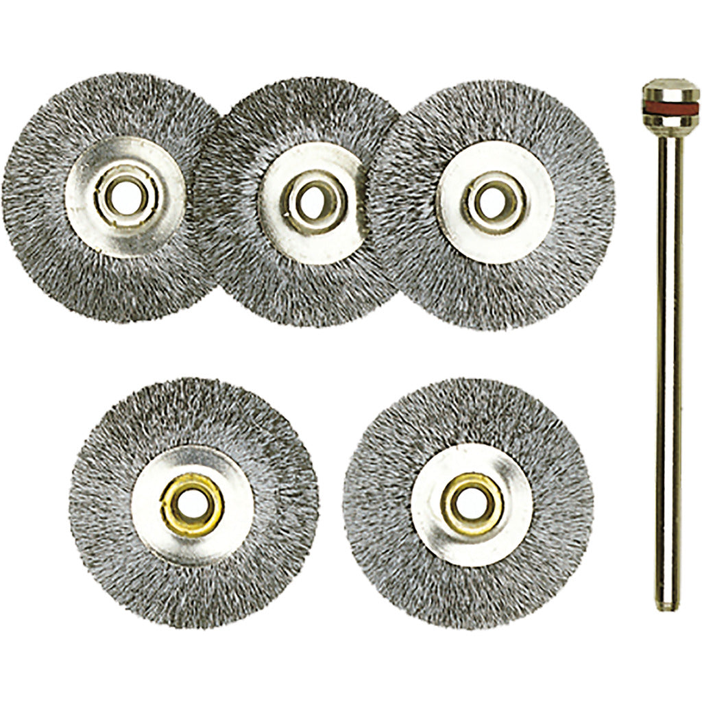 Wheel brushes steel