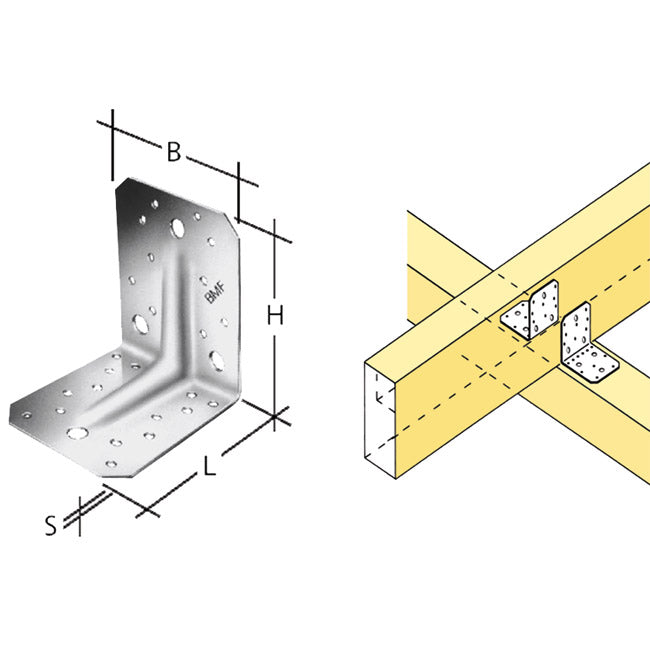 SIMPSON Winkelverbinder mit Rippe ABR