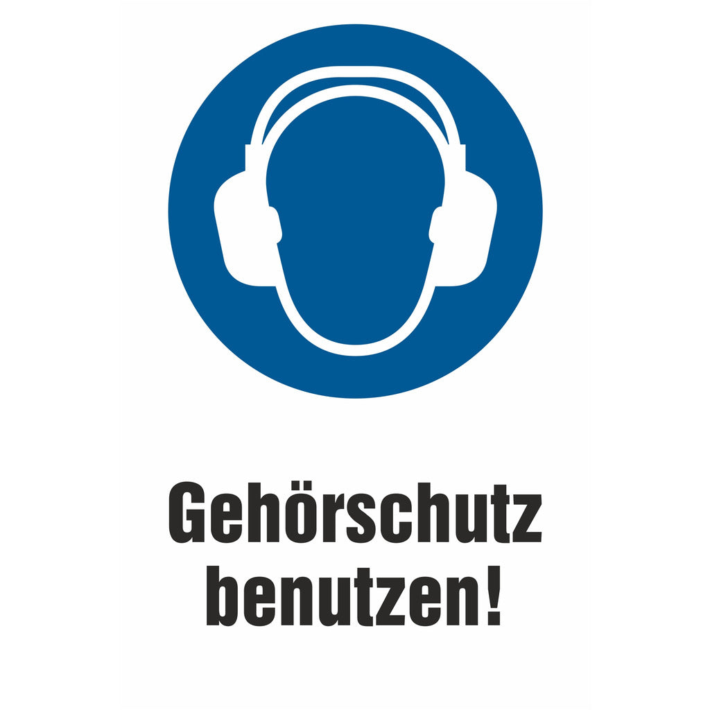 Gebotsschild - Gehörschutz tragen