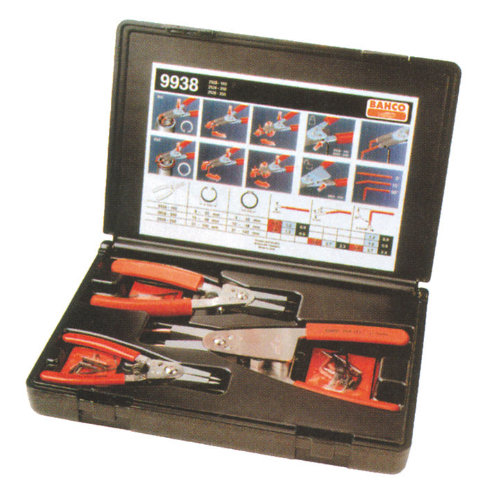 Set di pinze per anelli elastici