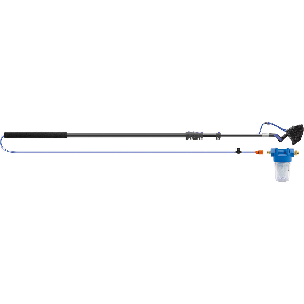 Solar telescopic washing brush set
