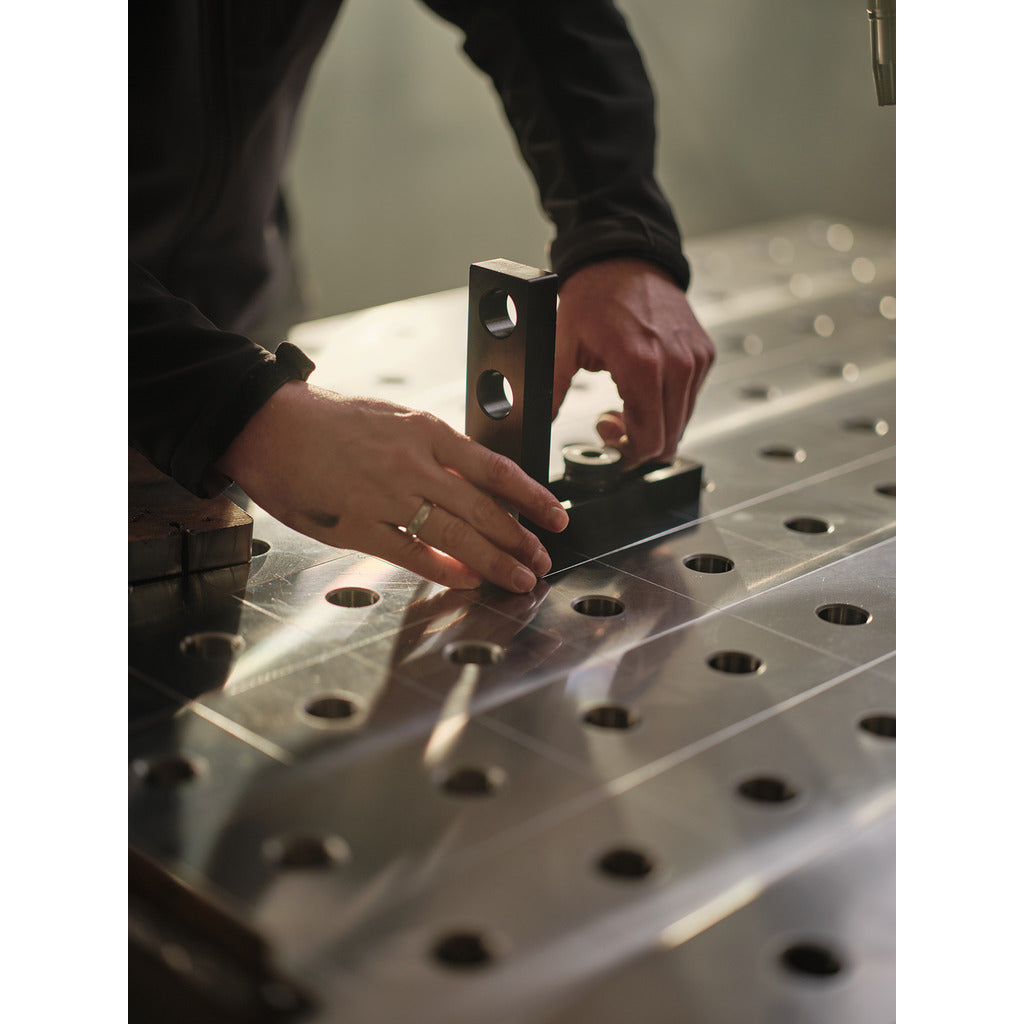 Welding table stop angle / Long and 3-hole / System 28