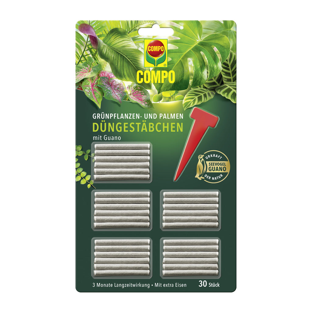 Compo Green, bastoncini fertilizzanti per piante e palme con guano