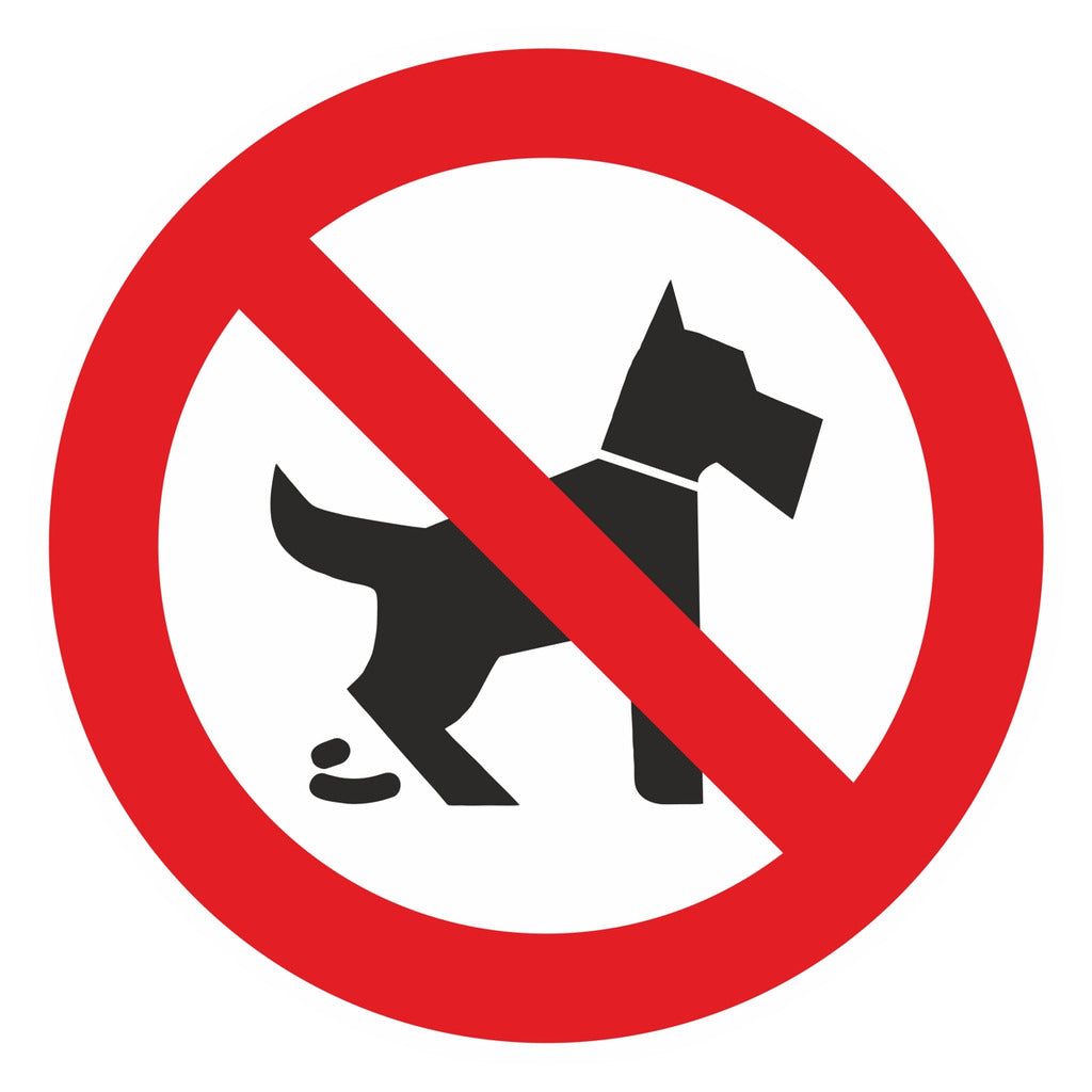 Cartello di divieto - Vietata la toilette per cani