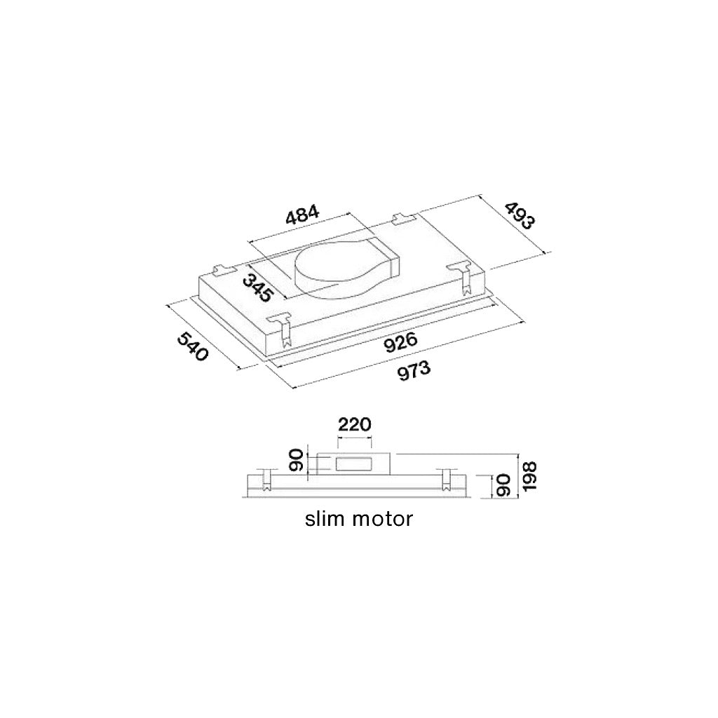 Cappa a soffitto STELLA PLUS 90