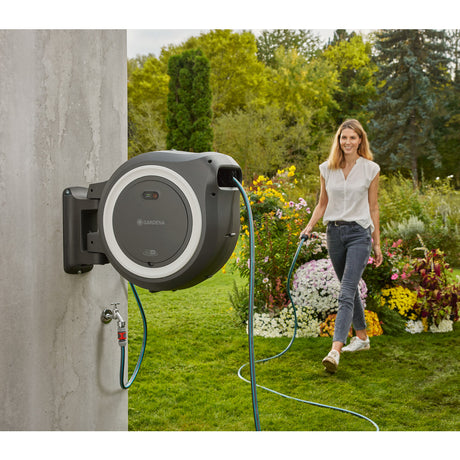 Gardena Akku-Wand-Schlauchbox PowerRoll XXL / solo