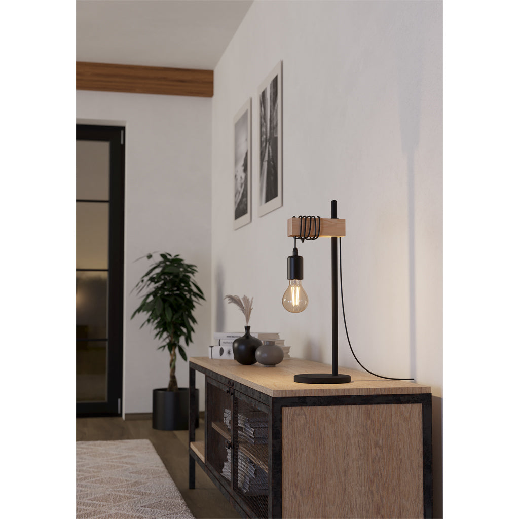 Lampada da tavolo Eglo TOWNSHEND / nera