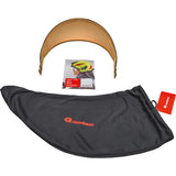 Gold-plated face shield for HEROS fire helmets