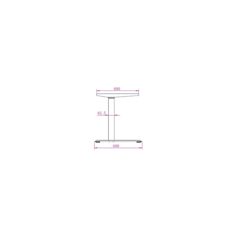 Table frame E-more 2M2S