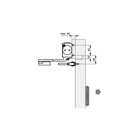 Door closer TS 73 V BC/ÖD