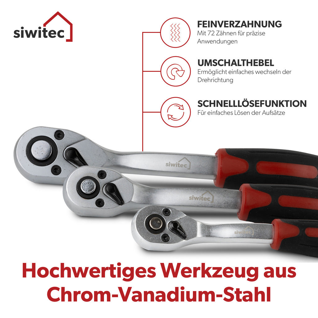 Set di chiavi a bussola Siwitec / 171 pezzi