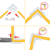 Corner connector for MONO LED strips