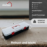 Siwitec Sortimentsbox / 8 Fächer und 7 Trennstege