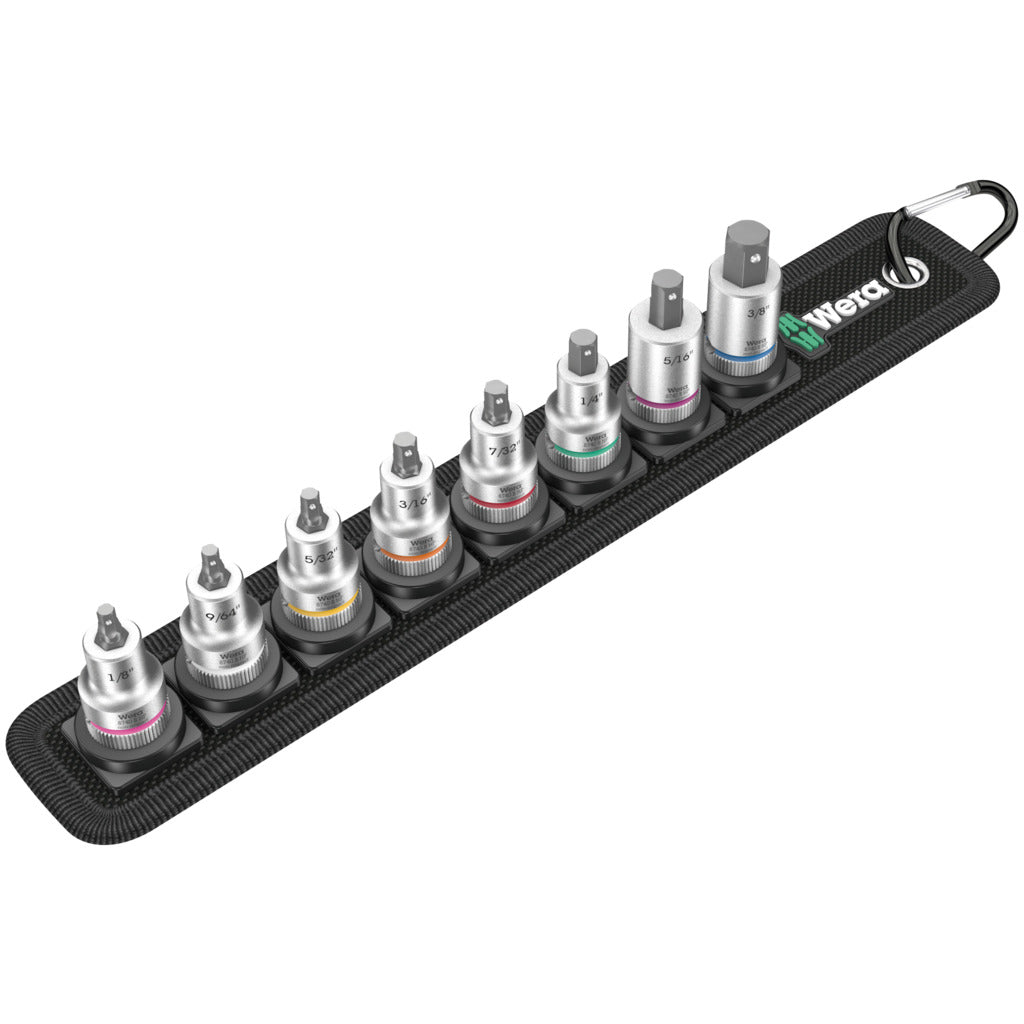 Zyklop Bitnuss-Satz Innensechskant Belt B Imperial 1 / 8-teilig / Haltefunktion, 3/8", zöllig