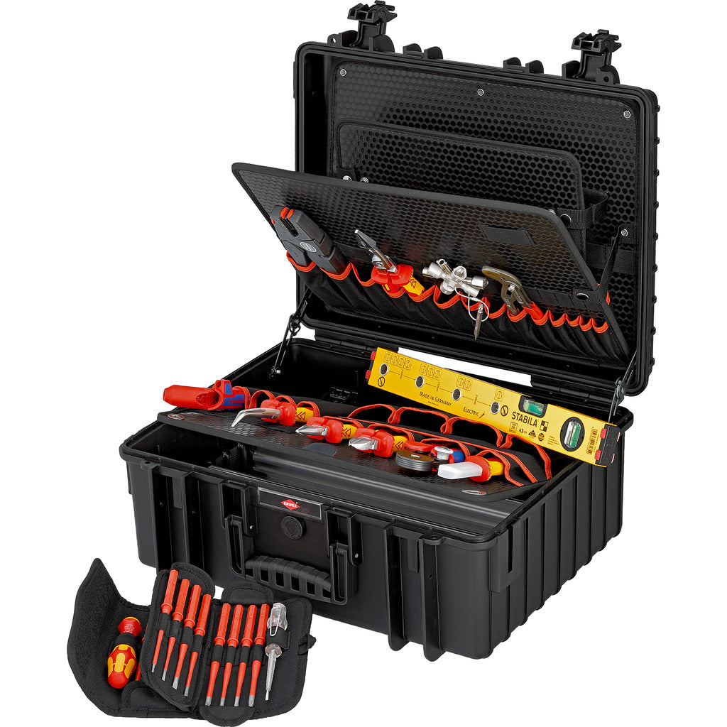 Knipex Werkzeugkoffer „Robust 34" Elektro/ 26-teilig